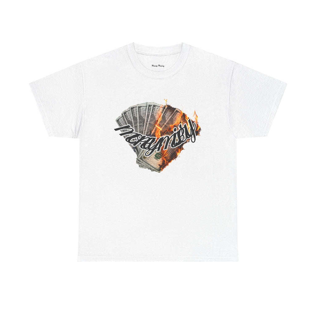 Burning Money Tee - Money Flame Streetwear T-Shirt