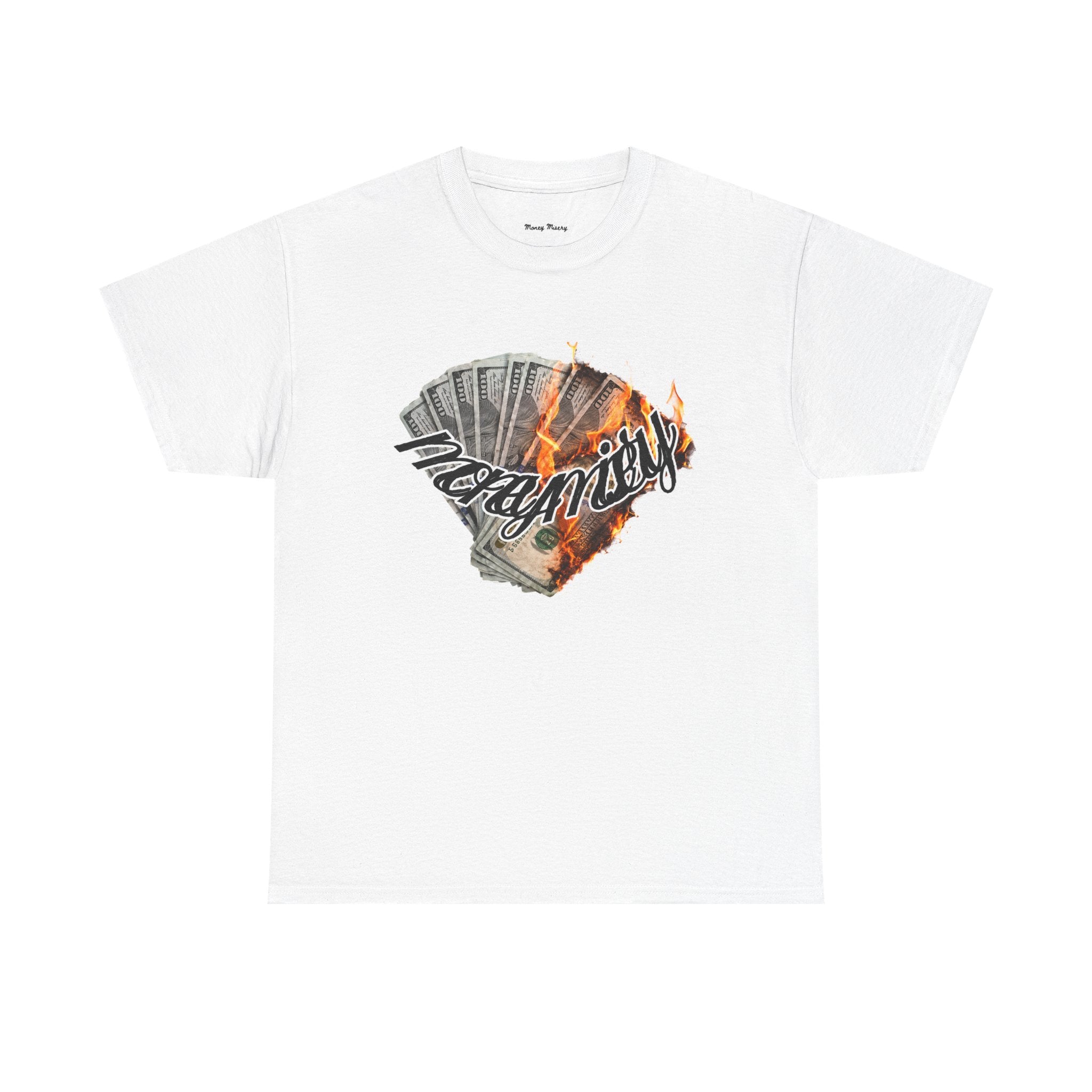 Burning Money Tee - Money Flame Streetwear T-Shirt