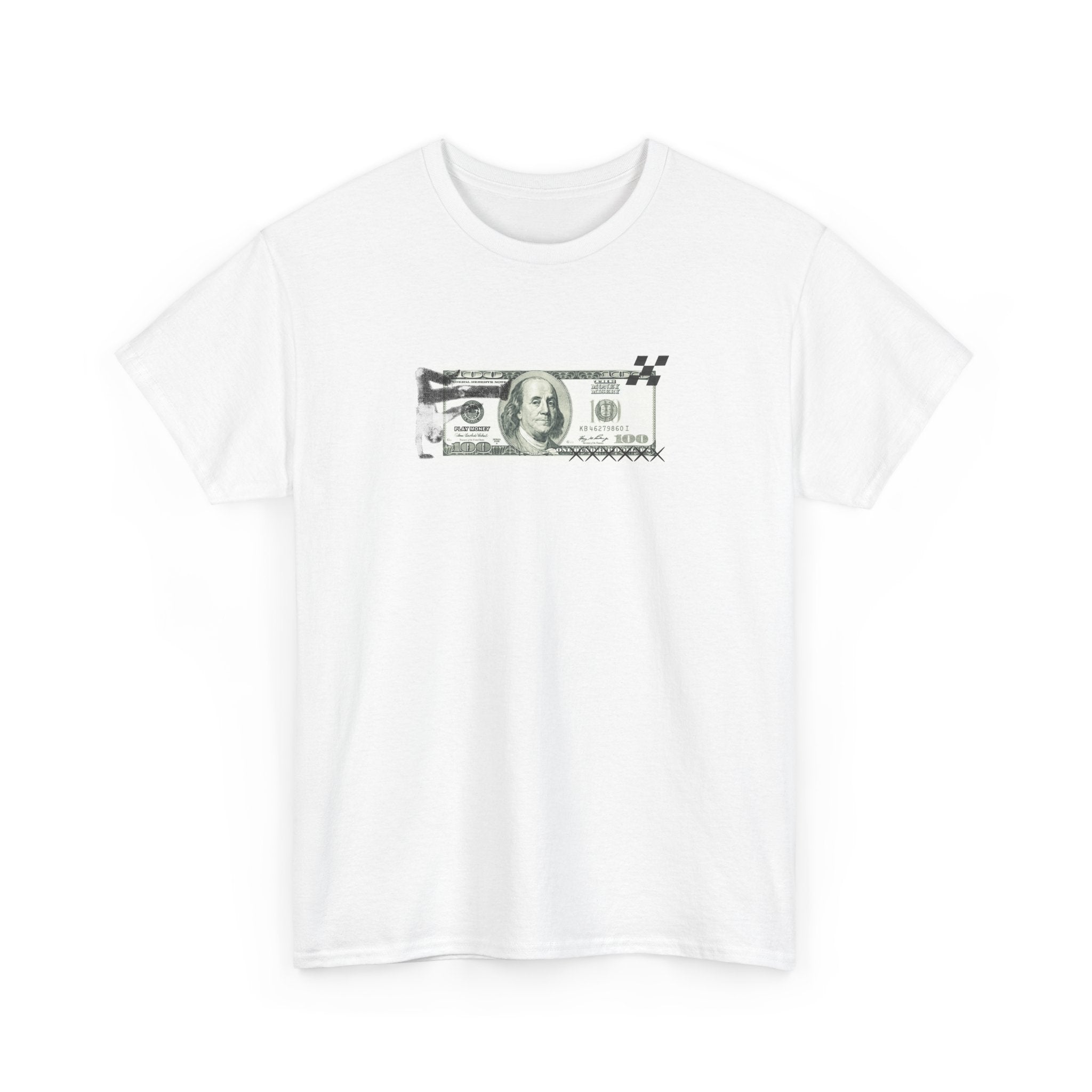 Money Band Tee — Minimal Dollar Bill Graphic Shirt