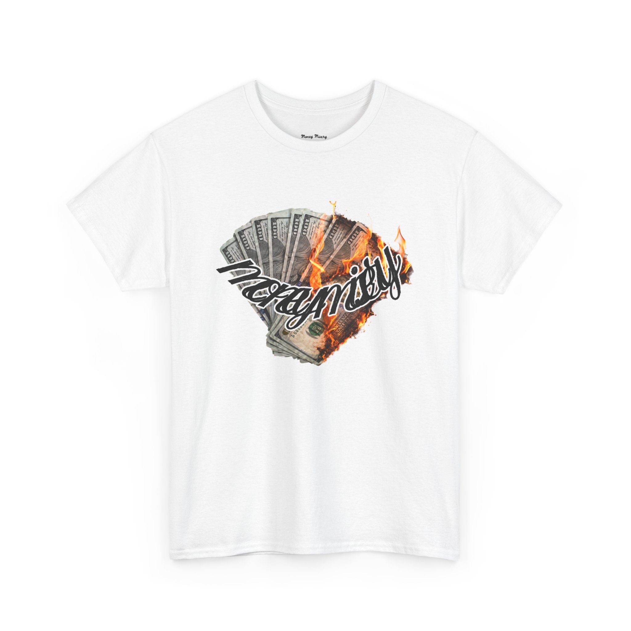 Burning Money Tee - Money Flame Streetwear T-Shirt