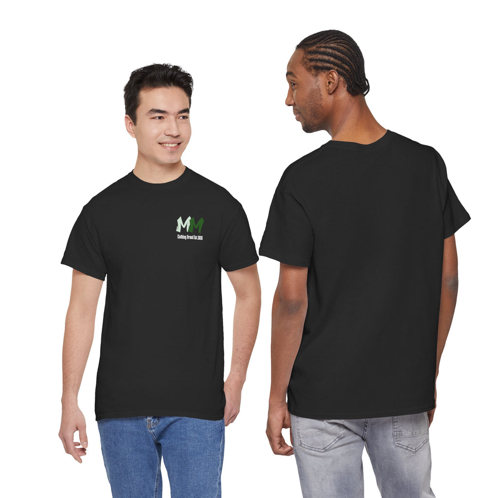 MM Green Logo T‑Shirt – Minimal Front Chest Graphic Tee