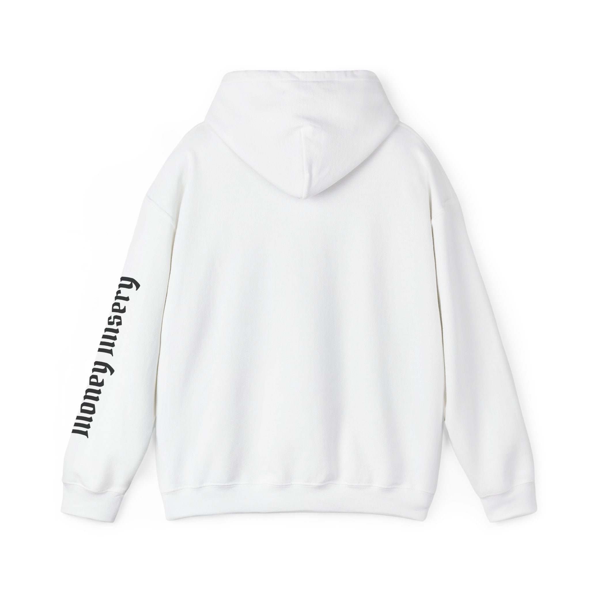 Aesthetic Pink or White Hoodie — "Money Misery" Graphic Pullover